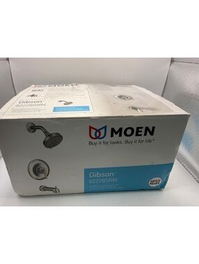 Moen Gibson 82228SRN Spot Resist Brushed Nickel Tub and Shower Faucet Valve Trim
